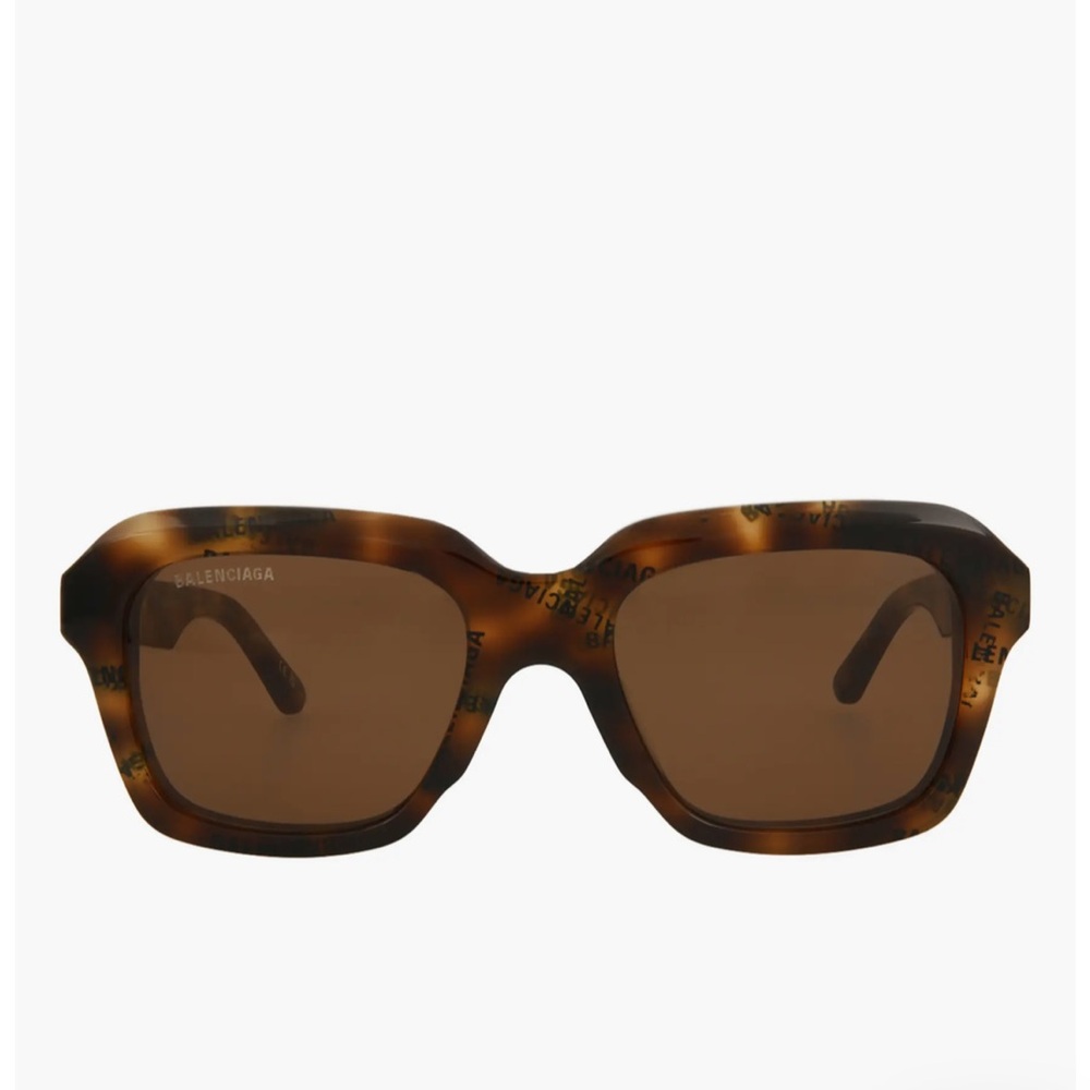 Balenciaga Brown Patterned Sunglasses